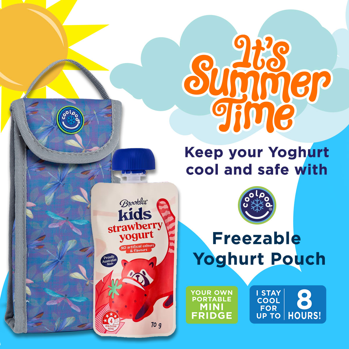 Freezable Yoghurt Squeeze Pouch