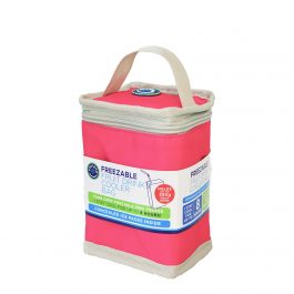 Freezable Fruit Drink Cooler Bag - Pink/Silver