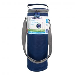 Freezable Wine Cooler Bag-Navy Grey