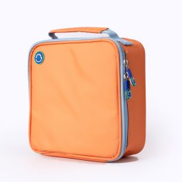 Freezable Square Lunch Cooler Bag -   Apricot  Crush