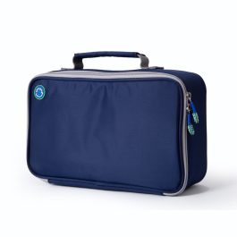 Freezable Rectangular Lunch Cooler Bag - Navy Blue